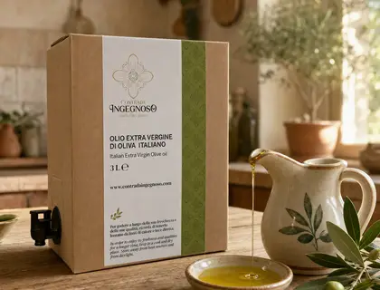 Bag-in-box da 3 litri di olio EVO Contrada Ingegnoso